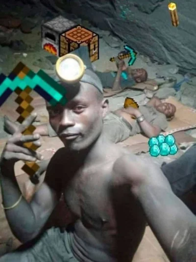 bruhmomentow - niewolnicza praca w kopalni diamentów w sierra leone, majom tylko 1 ch...
