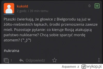 A.....n - 25.05.2023

Najgłupszy wpis na dzisiaj. Raczej nic nie przebije wiary posta...