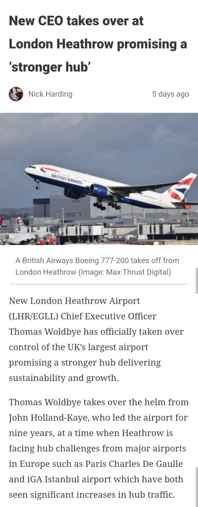 Quzin - >Ok w takim razie dlaczego pare lat temu Heathrow nie dostalo pozwolenia na r...