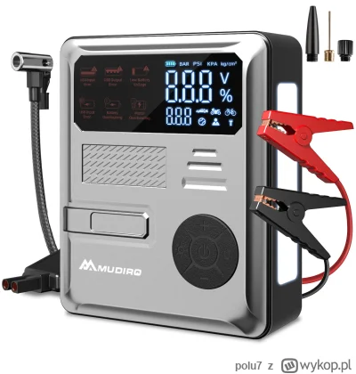polu7 - Wysyłka z Europy.

[EU-CZ] MUDIRO 6000A Car Jump Starter with Air Compressor ...