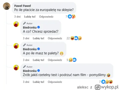 aleksc - Zarąbiste komentarze, chyba nastąpiło przejście kogoś z huel do biedronki :)...