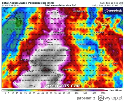 jarosuaf - Niektóre modele (GFS, ECMWF i ICON) przewidują spore opady (sumarycznie na...