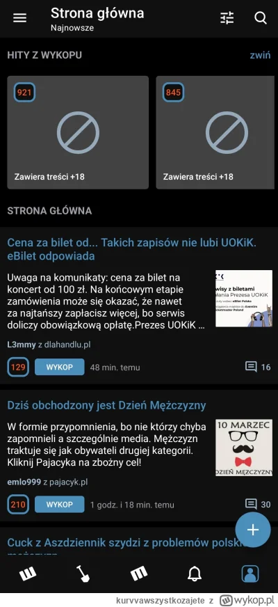 kurvvawszystkozajete - Mimo, że mam zaznaczone "pokazuj treści +18" znaleziska mam uk...