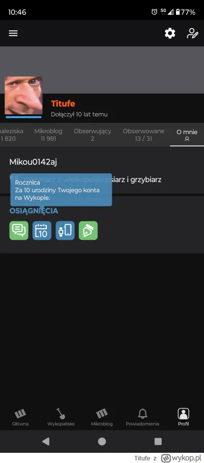 Titufe - 10 lat (╯︵╰,) pijcie ze mną kompot bo 10 lat temu posty spod tagu #lipaa prz...