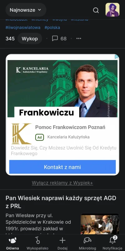 guest - To są jakieś jaja.
Typ zrobił apkę do nieswojego portalu (za co chwała mu, bo...