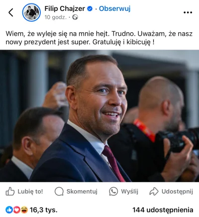 Tommy__ - Od dawien dawna nie lubię Filipa Chajzera. Ale po tym co dzisiaj wrzucił mu...