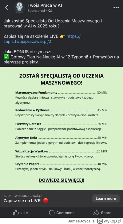 JamesJoyce - #naukaprogramowania #programista15k #sztucznainteligencja #it