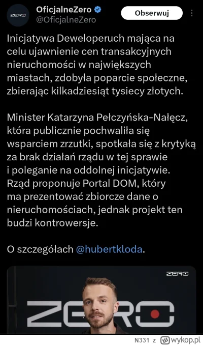 N331 - Gdzie krytyka Minister Katarzyny Pełczyńskiej-Nałęcz? No nie wiadomo. Za to są...