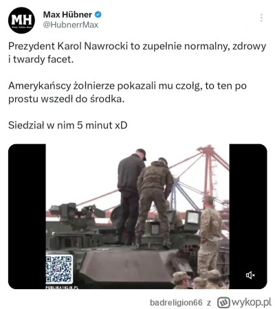 badreligion66 - #polityka Normalny zdrowy chłop wszedł do czołgu
