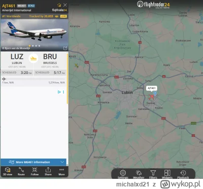 michalxd21 - Co to za samolot i skąd ten lot do Brukseli? 

#wojna #samoloty #flightr...