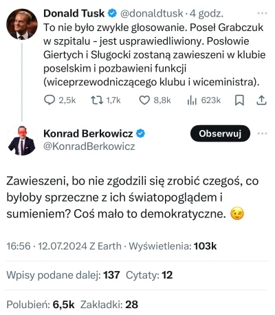 Gours - Patrzcie na konfederuskich hipokrytów. Pamiętacie ostatnio Połuboczka, który ...