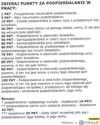 Hektorrr - @makaronzjajkiem: Jak bez p----------i to jak punkty zbierać?