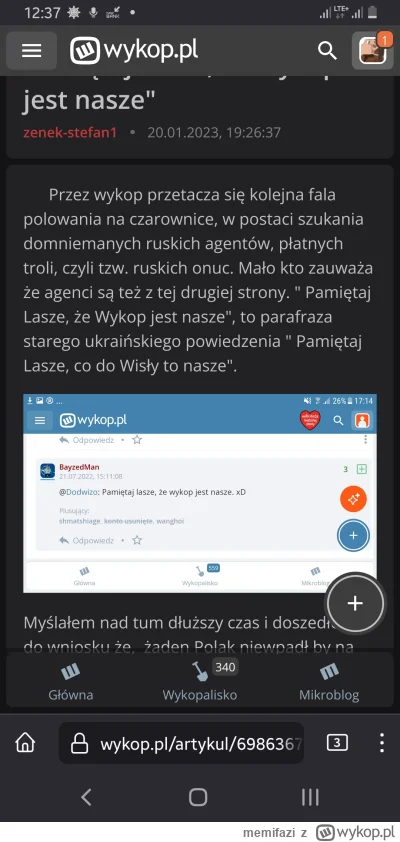 memifazi - wg wychodków jak nie jesteś po stronie POPiSu i Ukrainy to napewno jesteś ...