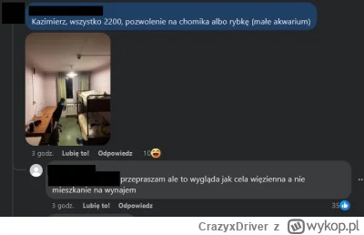 CrazyxDriver - Co do urwy
#nieruchomosci #patodeweloperka #wynajem #krakow #heheszki