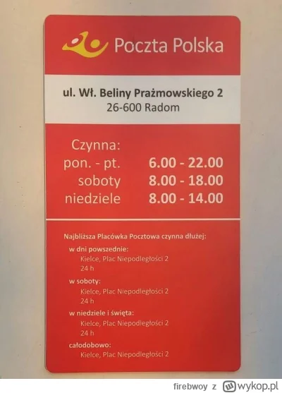 firebwoy - Najbliższa czynna Poczta w Kielcach...

#radom #ciekawostki #polska