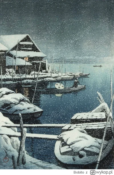 Bobito - #obrazy #sztuka #malarstwo #art

„Śnieg w Mukojima” Hasui Kawase, ok. 1931.