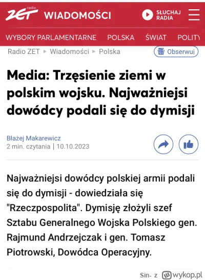 Sin- - PiS wszystko zniszczy. Nawet wojsko. A za granicami wojna…

#bekazpisu #pis #p...