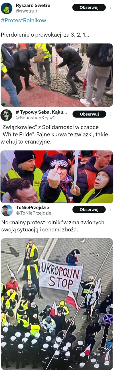 officer_K - Nie popieram tej roszczeniowej, prorosyjskiej hołoty.

#rolnictwo #protes...