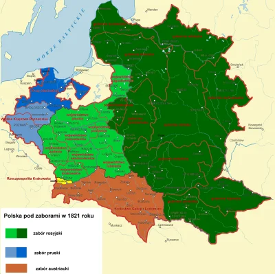 Villthuriss - Mapa Polski pod zaborami w 1821 roku.

#mapporn #widaczabory #postmemiz...