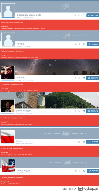 Lukardio - https://wykop.pl/ludzie/przebrzydlyprogramista

-7866 bo @ZionOfel:  źle p...