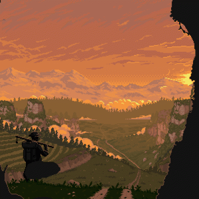 GARN - #pixelart #gif autor: Killer Rabbit Media | "Journey"