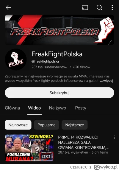 CzarusCC - #famemma no jak tam pacholki bakstona?
obraziło się pana Jacka Murańskiego...