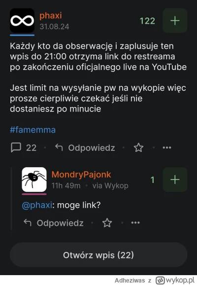 Adheziwas - Jaki fajfus złamany (╯°□°）╯︵ ┻━┻