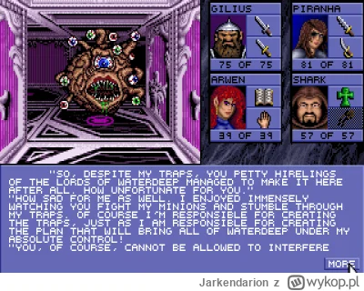 Jarkendarion - A dzisiaj wieczorem ze starych klasyczków leci eye of beholder 

#gry ...