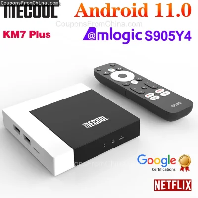 n____S - ❗ MECOOL KM7 Plus TV Box Android 11 2/16GB S905Y4
〽️ Cena: 59.55 USD (dotąd ...