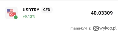 maniek74 - #gielda

Erdogan znów dołożył do pieca na USDTRY