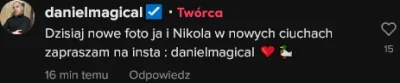 LukaszN - widzowie, to się tak rzadko zdarza, że musimy się pochwalić xd
#danielmagic...