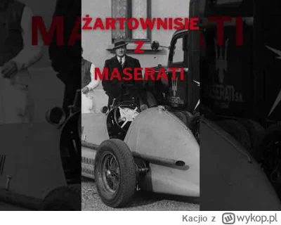 Kacjio - #f1 Łapcie historię o tym jak Maserati wyśmiało Ferrari w latach 50tych, ser...