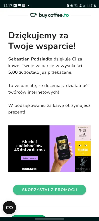 klefonafide - A Wy co bambusy biedaki? Ja wsparłem sebe za wczorajszego lajwa pełnego...