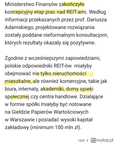 rzzz - POLSKA: zamiast inwestycji w beton, powinniśmy zachęcać do inwestycji na rynku...