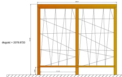 Bramborr - Mirunki, potrzebuję postawić wolnostojącą ściankę (2,50 m x 2,20 m) która ...