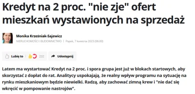 swagerstom - Kwiecień 2023, 3 miesiące przed wejściem bezpiecznego kredytu
"Analitycy...