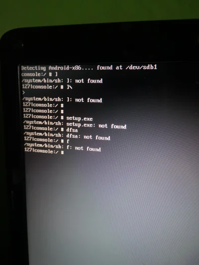brerabreras0 - ściągnąłem live Androida na laptopa wyskakuje takie coś co tu wpisać #...