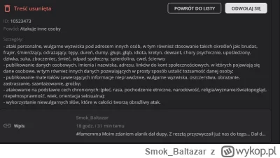 Smok_Baltazar - #kononowicz 

Skrytykowałem zachowanie pewnego spamera na tym tagu. I...