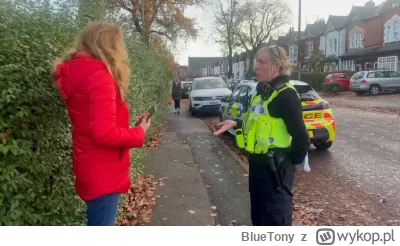 BlueTony - Woman: 'I might be praying in my head.' 
Police: 'You can't be doing it th...