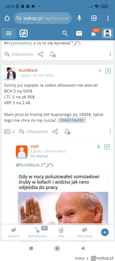 Velion - #kryptowaluty źle się zestarzało XDDD