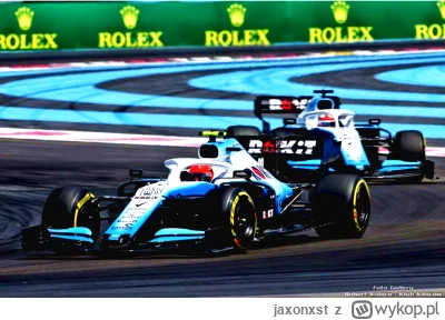 jaxonxst - Robert Kubica przed Georgem Russellem podczas Grand Prix Francji 2019. Dob...