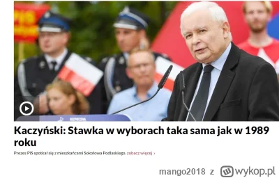 mango2018 - Prezes Kaczyński znowu ma chwilę szczerości.
Dokładnie tak jak mówi, w 19...