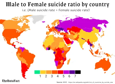 Defined - @conamirko  współczynnik samobójstw mężczyzn (SM) do kobiet (SK) w każdym k...