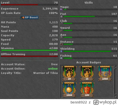 benn8922 - Byłem monkiem zanim było to modne xD

#tibia