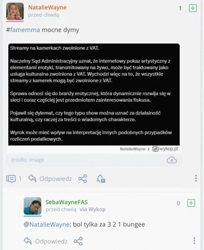 spiewana-pilka-nozna - #famemma fasiki, ale wy i tak jesteście zwolnieni z VAT przeci...