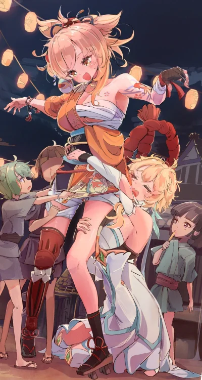 OttoFlick - #randomanimeshit #anime #genshinimpact #yoimiya #lumine