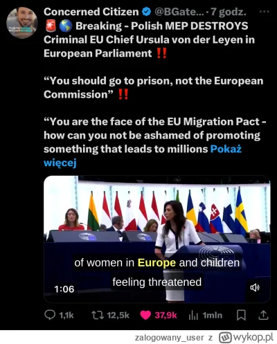 zalogowany_user - @L3stko mocnym viralem to poszło bo już 38k lajczków, von der Leyen...