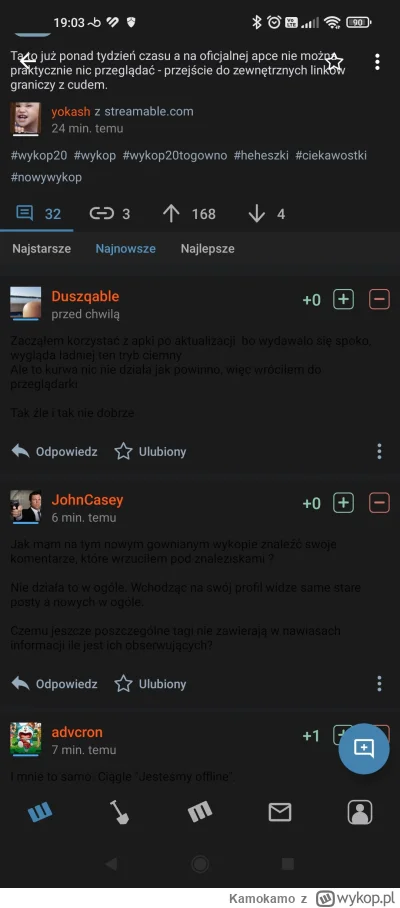 K.....o - Jak wygląda zgodność z ustawieniami systemowymi trybu ciemnego w Android/MI...