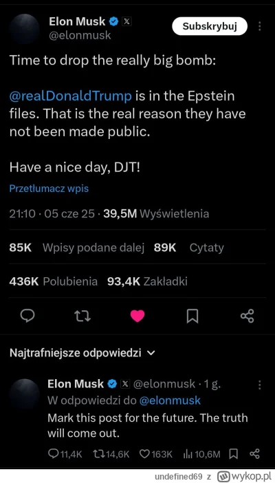 undefined69 - #musk #trump #heheszki