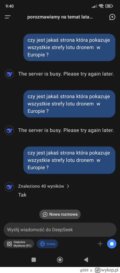 g500 - #heheszki #al #deepseek #drony